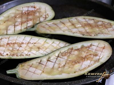 Eggplant with incisions