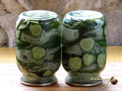 Sterilization of jars with Nezhinsky salad