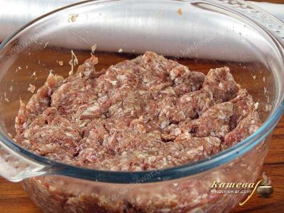 Minced meat with spices