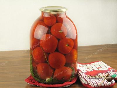 Sealed salted tomatoes