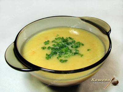 Carrot Puree Soup with Green Onions