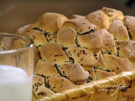 Плетеное песочное печенье с маком – рецепт с фото, армянская кухня