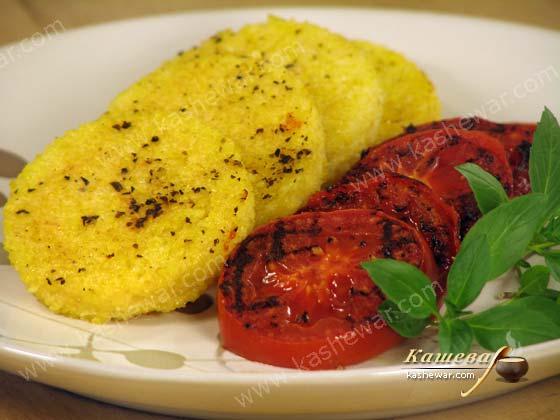 Полента с зеленью и помидорами – рецепт с фото, итальянская кухня