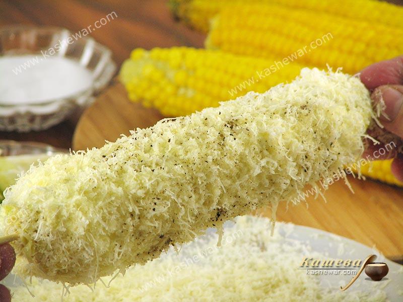 Вареная кукуруза с лаймом и пармезаном – рецепт с фото, испанская кухня