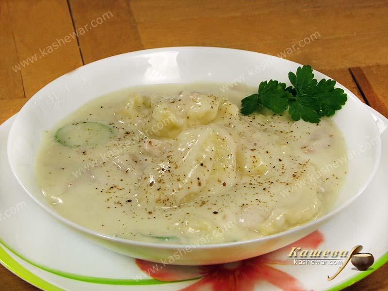 Густой рыбный суп с клецками – рецепт с фото, немецкая кухня