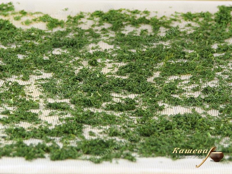 Dried dill – recipe with photo, food preservation for the winter