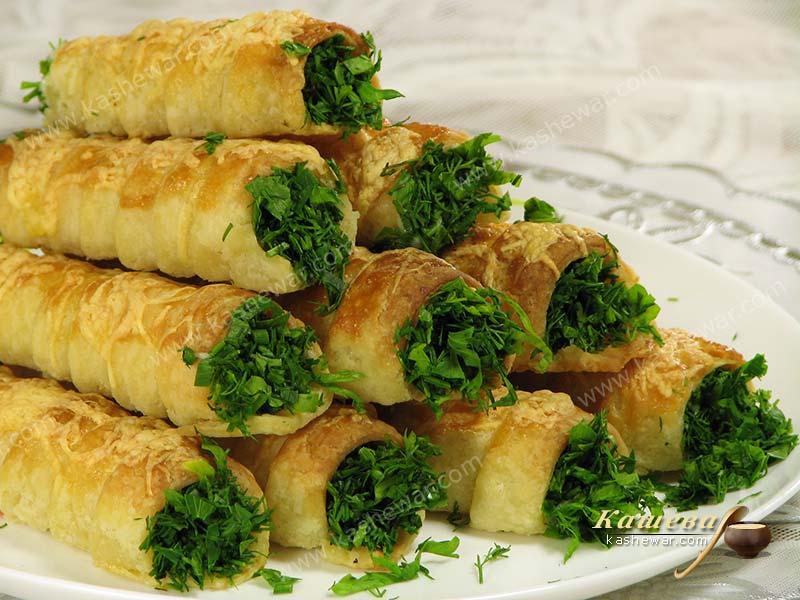 Puff Pastry with Egg Cream – recipe with photo, appetizer