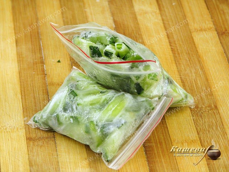 Frozen cucumbers – recipe with photo, food preservation for the winter