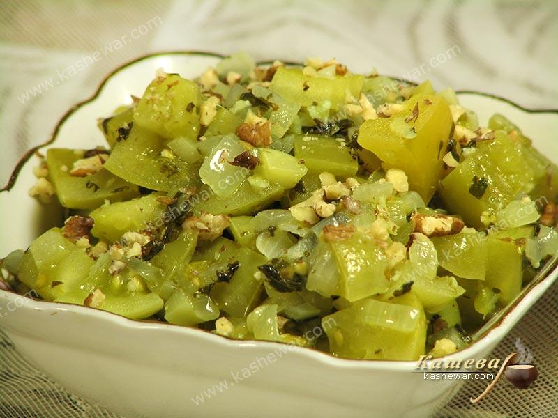 Green Tomato Salad for the Winter – recipe with photo, Georgian cuisine
